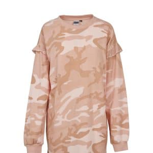 Urban Classics Camouflage Kjole / Lang Sweatshirt (Rose Camo, XS)
