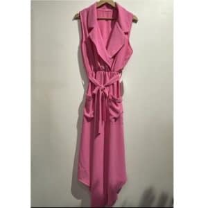 Lange kjoler Fashion brands 1067-FUSHIA