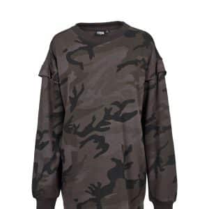 Urban Classics Camouflage Kjole / Lang Sweatshirt (Dark Camo, S)
