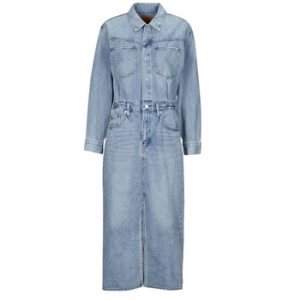 Lange kjoler Levis WESTERN DENIM MIDI DRESS