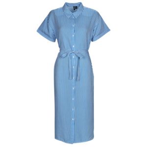 Lange kjoler Vero Moda VMBUMPY SS CALF SHIRT DRESS NOOS