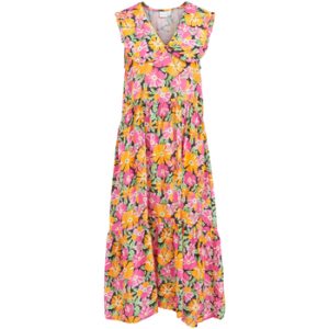 Lange kjoler Vila VICOLMENA FLO S/L ANCLE DRESS 14076262