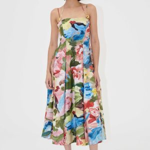 Double strap lang kjole - Loves me/Loves me not