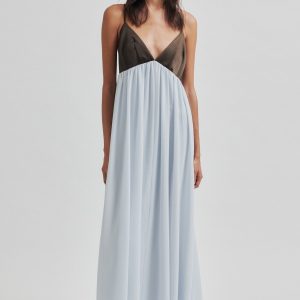 Veroma Strap lang kjole - Gray Down